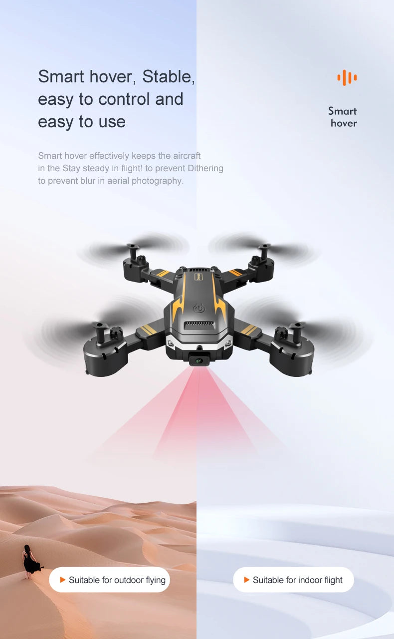 KBDFA G6 5G Drone – 8K HD Camera, GPS, Four-Sided Obstacle Avoidance, Foldable Quadcopter RC Helicopter for FPV & Professional Use