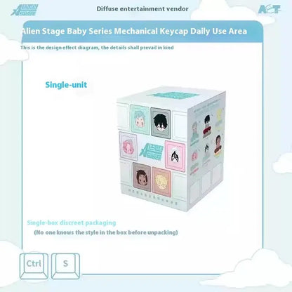 Alien Stage Sunny Doll Blind Box - Cute Mechanical Keycap Collectible Toy Gift for Fans