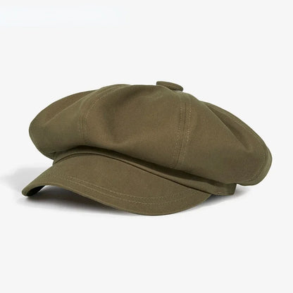 Fashion Beret Hat for Men and Women - Spring Summer Versatile Classic Casquette, Retro Octagonal Painter Sun-Cap for Teens