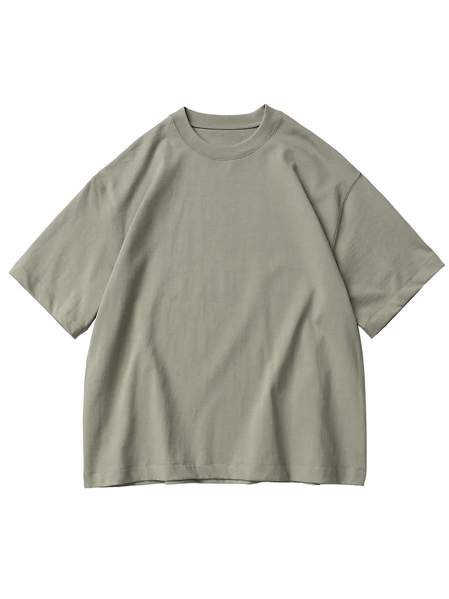 Heavy Cotton Oversized Men’s T-Shirt – 320g Solid Color Drop Shoulder Short Sleeve