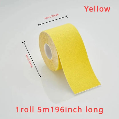 Sports Tape Muscle Patch - 5cm x 5m Lift Chest Tape, Anti-Sagging Knee & Elbow Stretch Fitness Brace