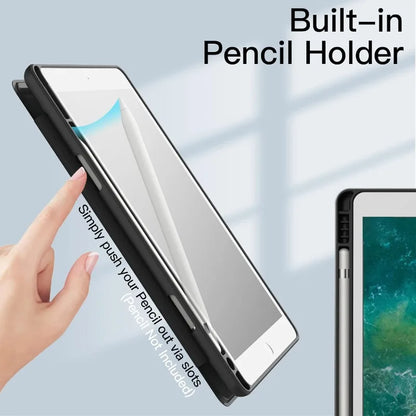 iPad Pro 12.9" Case with Pencil Holder – Slim Stand Cover for 1st & 2nd Gen 2015/2017 Models (A1584/A1652/A1670/A1671/A1821)