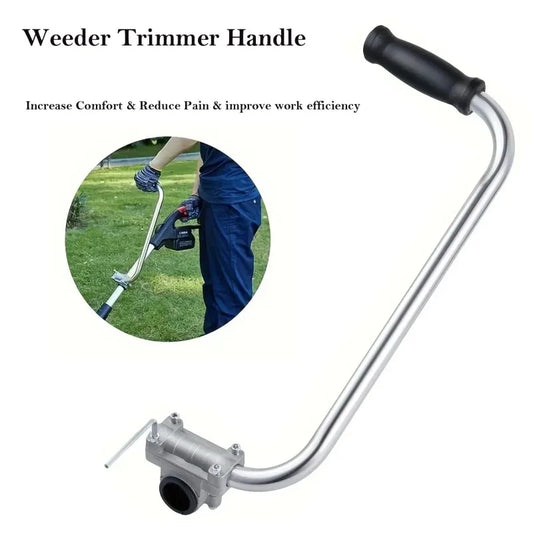 Ergonomic Trimmer Handle Grip – Adjustable Lawn Weed Whacker Auxiliary Handle for Lawn Care, Weeding & Garden Trimming Tool Accessory