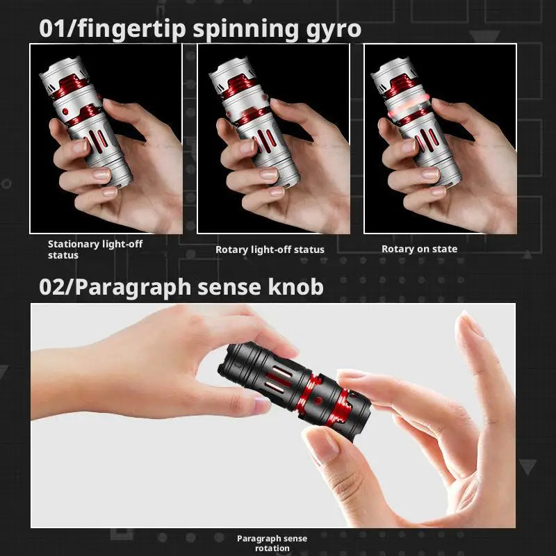 Mini EDC Rechargeable Flashlight - Compact Pocket Torch for Camping, Hiking, Fishing & Emergency Use