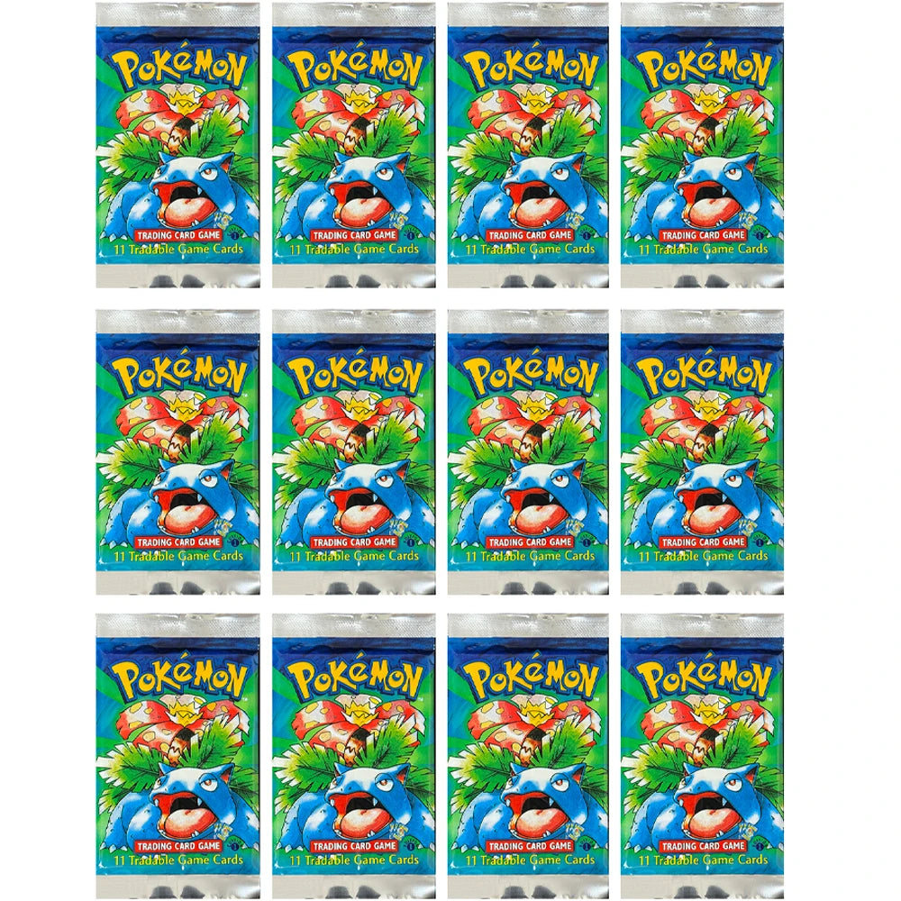 Pokémon Booster Packs Base Fossil Jungle - 11 Cards Per Pack & 36 Pack Booster Box Proxy Game Cards Collection