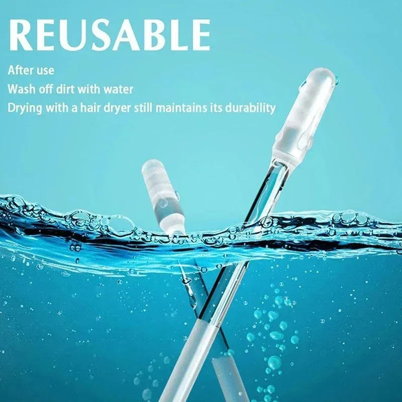 Reusable Silicone Earwax Remover – Gentle Ear Cleaning Sticks for Sensitive Ears