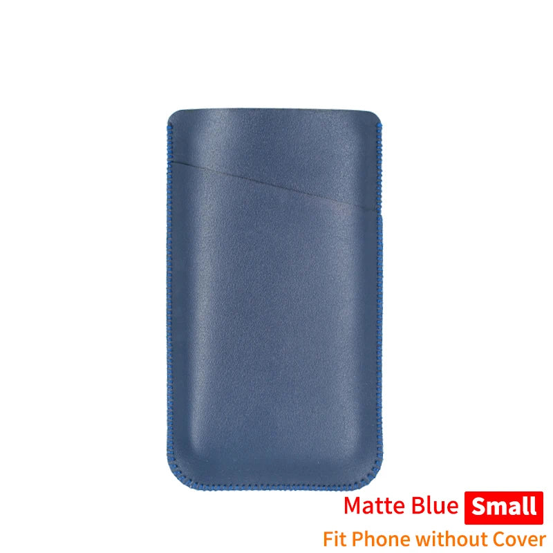 Universal PU Leather Phone Bag - Protective Pocket Wallet Pouch for iPhone 14–17 Pro Max Plus and Samsung Note 20 S21