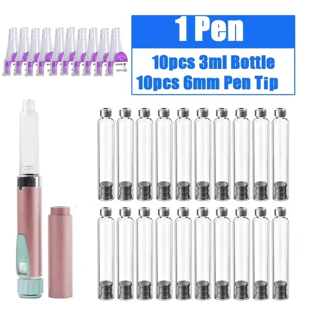 3ml Magic Pen Insulin Cartridges – Empty Cassette Bottle for Medical, Aesthetic & Tattoo Use