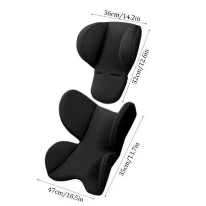 Infant Car Seat Head Neck Support Cushion - Breathable Stroller Liner Mattress Safety Body Support Pad
