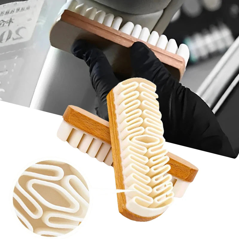 Car Interior Cleaning Brush – Alcantara, Suede, & Deerskin Plush Fabrics, Detailing Upholstery Tool for Beauty Care