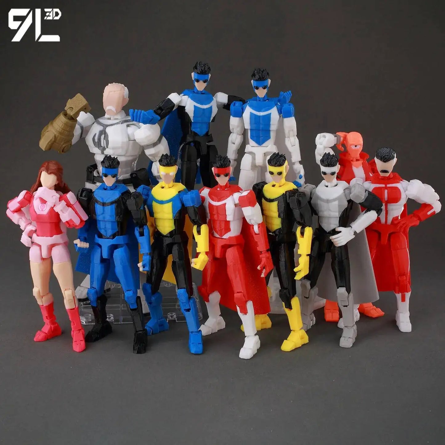 9LToyWodu Invincible Boy Action Figure – Anime Collectible Toy for Cosplay, Stop Motion & Birthday Gifts