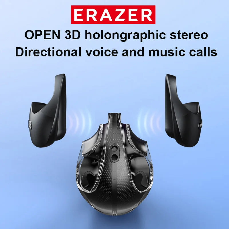 Original ERAZER X15 Pro Bluetooth 5.4 Earphones – Waterproof TWS Sports Headphones with EarHooks & Mic