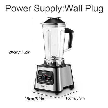 Sokany 2.5L Multifunctional Wall Breaking Machine - Blender, Ice Crusher & Cooking Machine SK-999, 6000W High Power