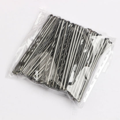 50Pcs Bobby Pin Hair Clips - Solid Grip Styling Pins for Women Girls Curly & Wavy Hairstyles