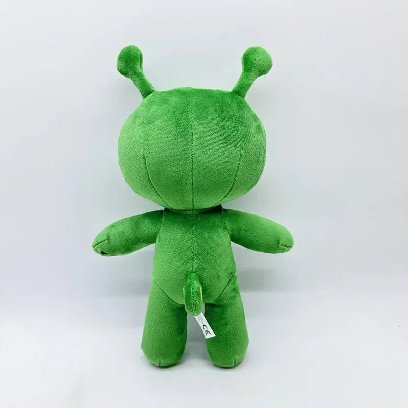 AFTONSPARV Green Alien Plush Toy - Kawaii Soft Stuffed Cartoon Doll Gift for Kids Birthday & Christmas