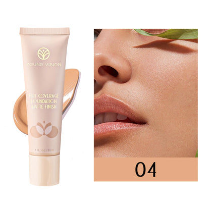 6-Color BB Cream Concealer – 30ml Liquid Foundation Primer with Natural Coverage for Face Brightening & Flawless Skin Finish