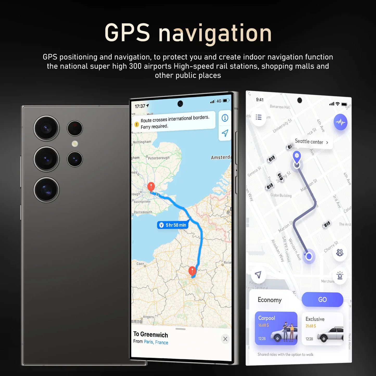 FUFFI-S25 Pro Android Smartphone – 6.8” Display, 12GB RAM, 512GB ROM, Dual SIM, 24+48MP Cameras, 6000mAh Battery