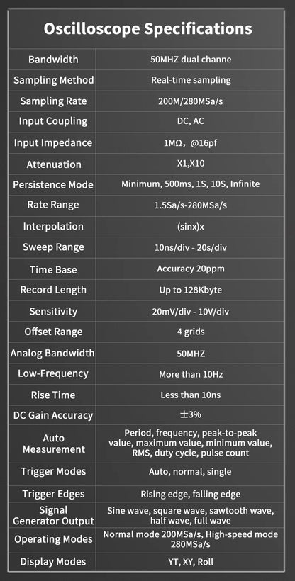 ZOYI 703S Handheld Oscilloscope Multimeter – Dual-Channel 3-in-1 Auto Repair Tool with Color Screen