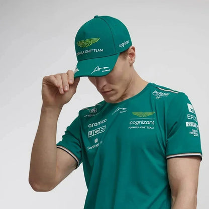 F1 Aston Martin Team Baseball Cap – Men’s & Women’s Adjustable Sports Hat Set