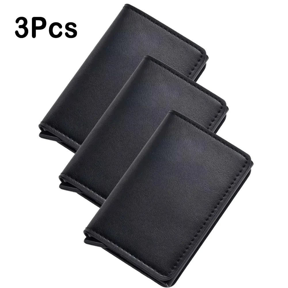 Slim RFID Aluminum Carbon Fiber Men’s Wallet – Slim Business Card & Credit Card Holder Case