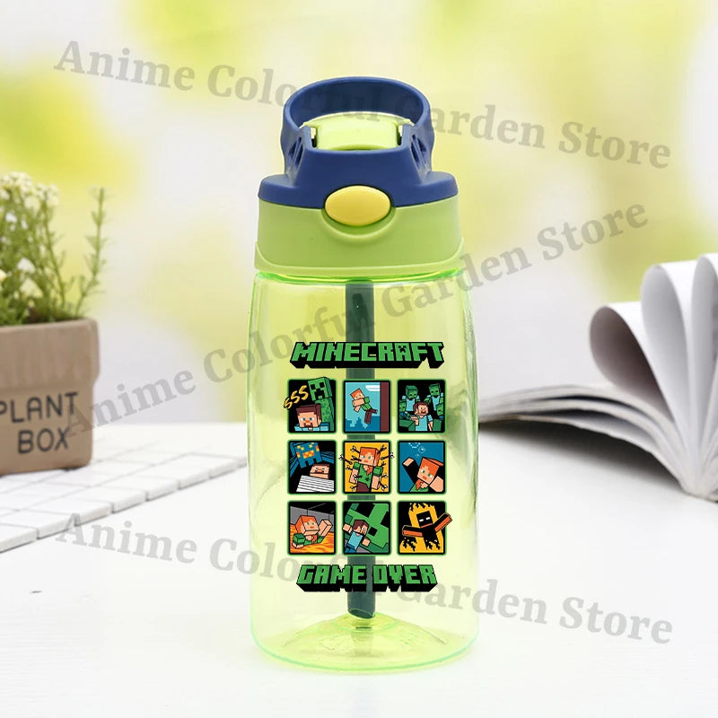 Game Theme Water Bottle - Cute Cartoon Portable Sports Cup for Boys & Girls