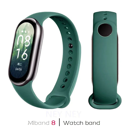 Waterproof Silicone Sport Strap for Xiaomi Mi Band 9/8/NFC – Replacement Smart Bracelet Accessory