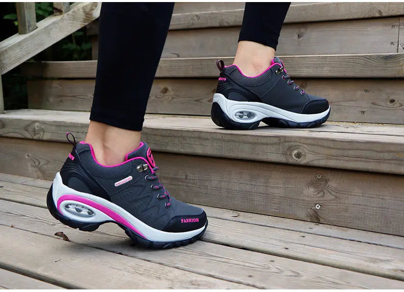 Women’s Sports Shoes – Platform Sneakers, Non-Slip Hiking & Running Shoes, Casual Low Top Footwear for Outdoor Activities