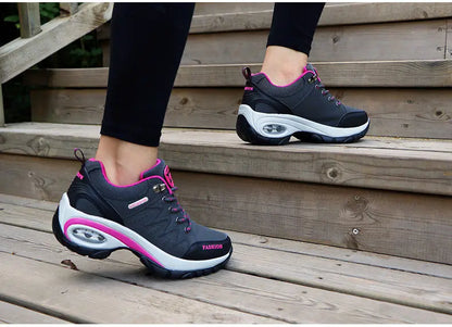Women’s Sports Shoes – Platform Sneakers, Non-Slip Hiking & Running Shoes, Casual Low Top Footwear for Outdoor Activities