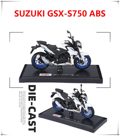 Maisto 1:18 Alloy Motorcycle Model – Yamaha MT-07/MT-10, Ducati, Kawasaki, KTM, Suzuki, BMW