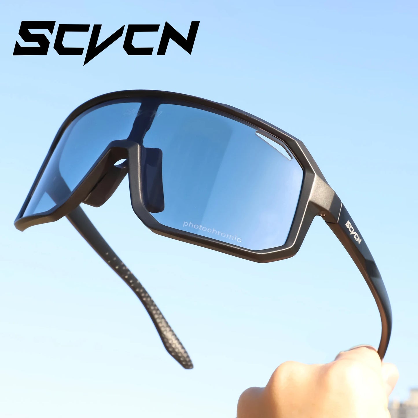 2 Packs Photochromic Cycling Sunglasses – MTB Goggles for Men and Women, Ideal for Mountain Biking and Sports Eyewear