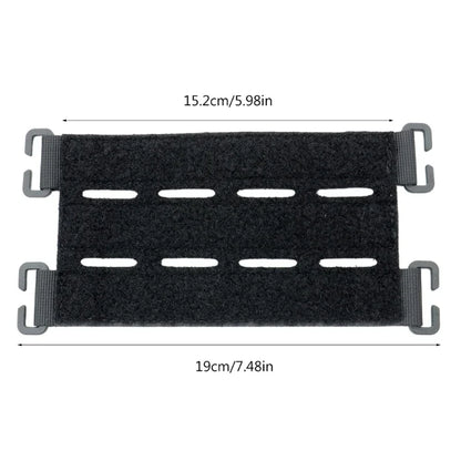 Molle Patches Attachment Hook & Loop Panel - DIY Badge Display Holder for Bags, Backpacks, and Vests