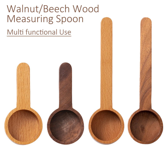 Wooden Measuring Spoon – Coffee Bean, Tea, Sugar & Spice Scoop, Kitchen Measuring Tool & Coffee Accessory