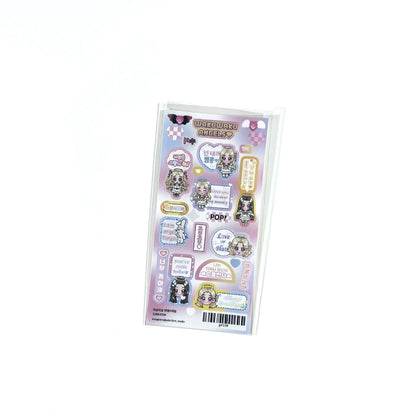 Cute Cartoon Angel & Demon Girl Stickers – DIY Scrapbook, Planner & Diary Decorative Stickers