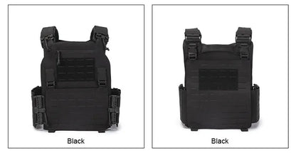 New 6094 Tactical Vest – Quick Detachable, Lightweight Laser-Cut Combat Gear with Protective Plate Carrier