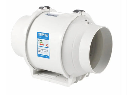 Silent Inline Exhaust Fan | 4/5/6 Inch Bathroom, Kitchen, Toilet Ventilator, 220V Wall Extractor Pipe Duct Fan