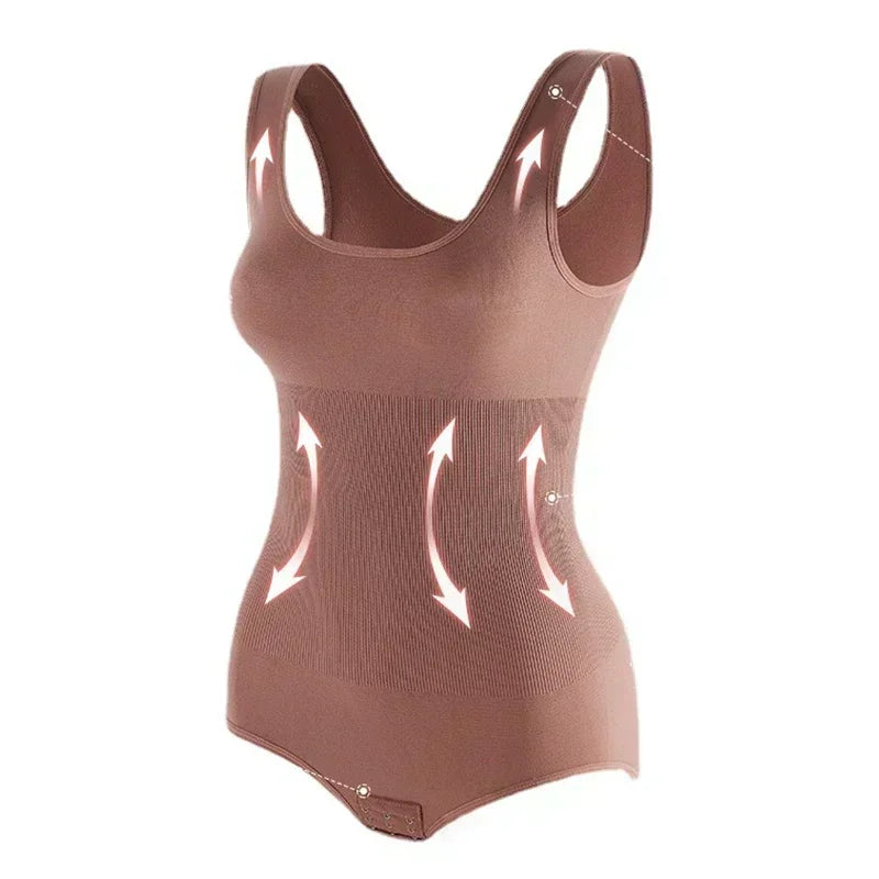 1/2PCS Women’s Bodysuit Shapewear — Slimming Corset Body Shaper Underwear with Tummy Control Briefs, Fits 35-110kg