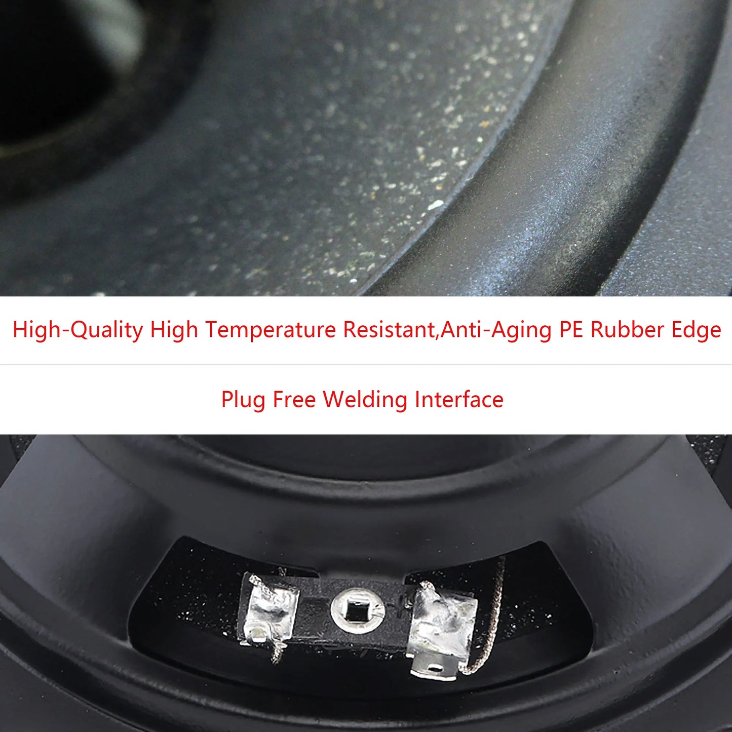 6.5 Inch 880W 4-Way Universal Car Coaxial Speakers - Full Range HiFi Stereo with Non-Destructive Installation