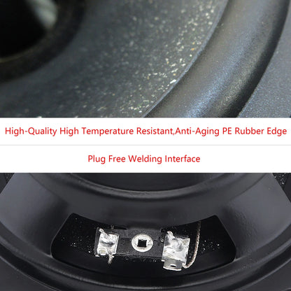6.5 Inch 880W 4-Way Universal Car Coaxial Speakers - Full Range HiFi Stereo with Non-Destructive Installation