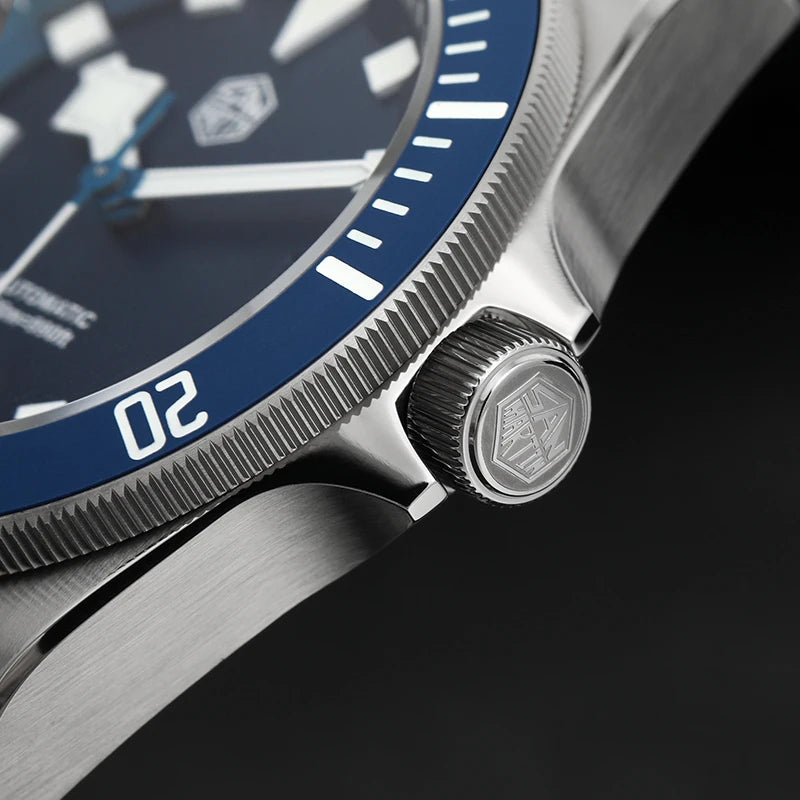 San Martin SN0121T Titanium Diving Watch – NH35 Automatic Movement, Grade 2 Titanium, 120-Click Bezel, 300M Waterproof Wristwatch