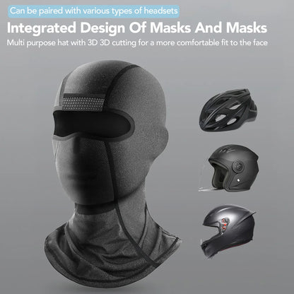 Ice Silk Cycling Balaclava – UV Protection Face Mask for Motorcycle and Outdoor Use – Quick-Drying Full Face Cover – Size L