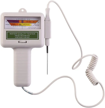 2 in 1 PH & Chlorine Meter - Water Quality Tester for Pool and Aquarium, CL2 Measuring Device