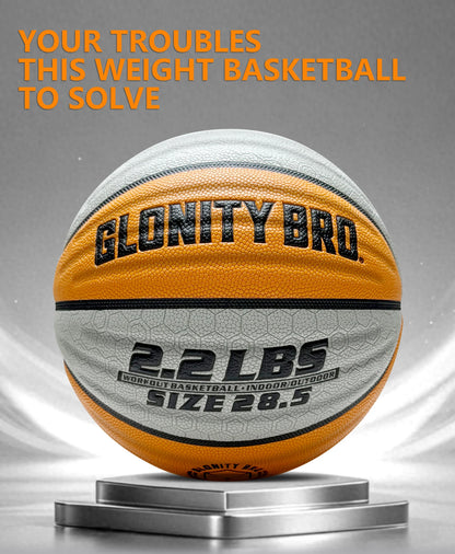 Heavy Weighted Basketball 28.5"/29.5" – Non-Slip Training Ball for Dribbling, Passing & Rebounding