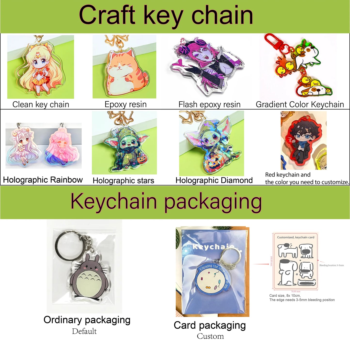 Custom Acrylic Keychain — Personalized Cat & Dog ID Charm, Holographic Photo Pet Souvenir, Birthday Gift with Name