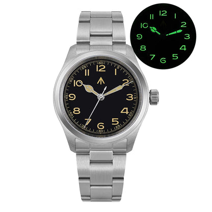 Militado ML08 Vintage Quartz Watch – VH31 Movement, Sapphire Crystal, 10Bar Waterproof, BGW9 Luminous Stainless Steel Men’s Watch