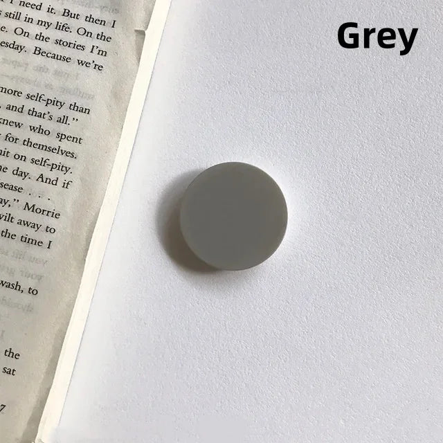 Finger Ring Holder Stand — Solid Color Folding Grip & Pocket Socket for iPhone 15, Samsung & Mobile Phones