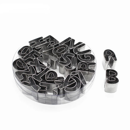 Number Fruit Cutters & Alphabet Letter Cookie Cutter Set - Decorating Tools and Fondant Cutter Set