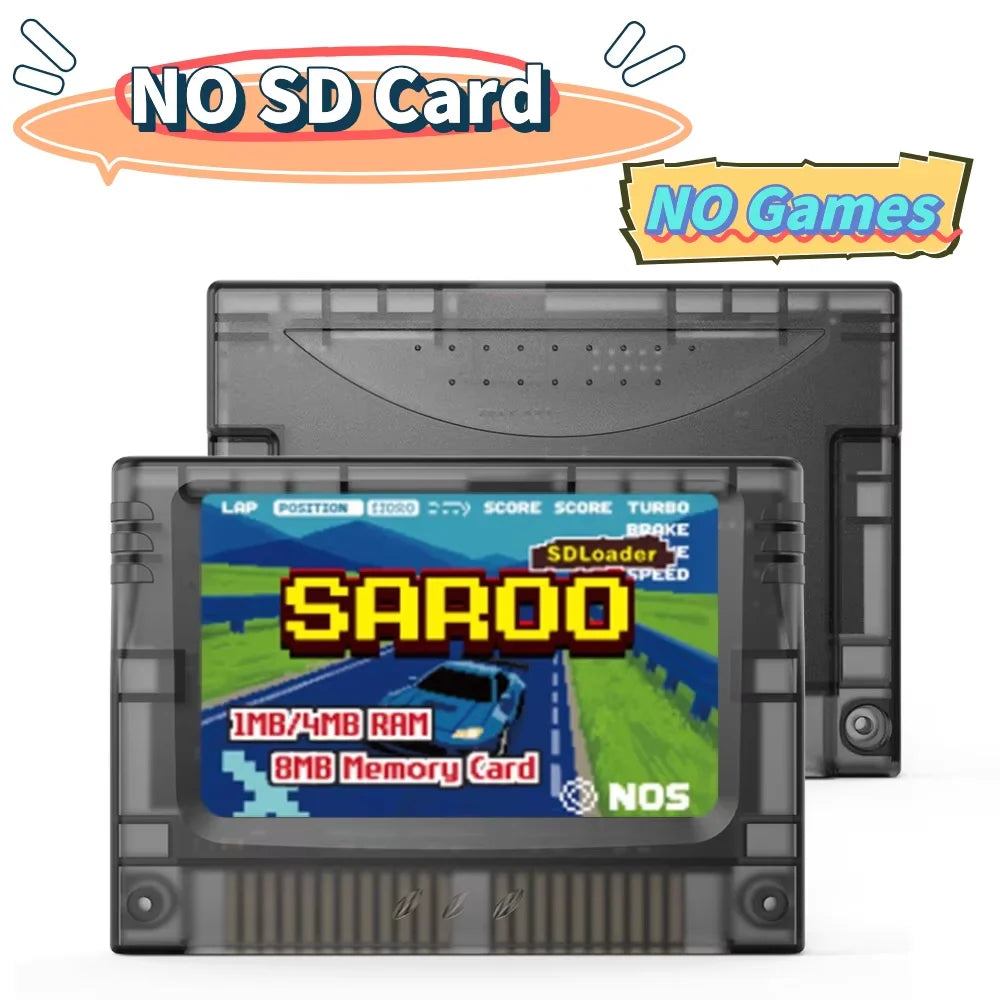 EPICJOY SEGA Saturn SAROO Optical Drive Emulator — SDLoader FlashCart with 1MB/4MB RAM & 8MB Memory Card
