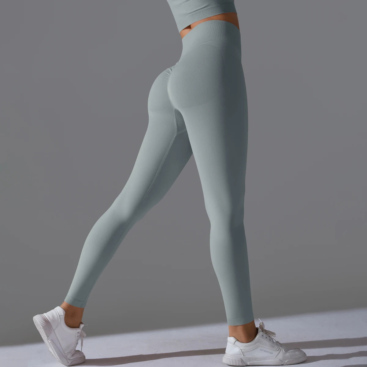 Women's Seamless Yoga Leggings – High Waist Tummy Control, Scrunch Butt Lifting Gym Workout & Outdoor Sports Fitness Pants