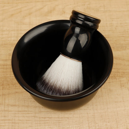Beard Shaving Brush – Wooden Handle Bristle Hair Brush for Men, Barber Soap Foam Shave & Facial Cleaning Tool