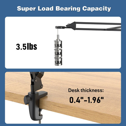 Hayve Adjustable Metal Microscope Arm Stand – Compatible with DM4, DM9, MS1 & MS3 Coin Microscopes